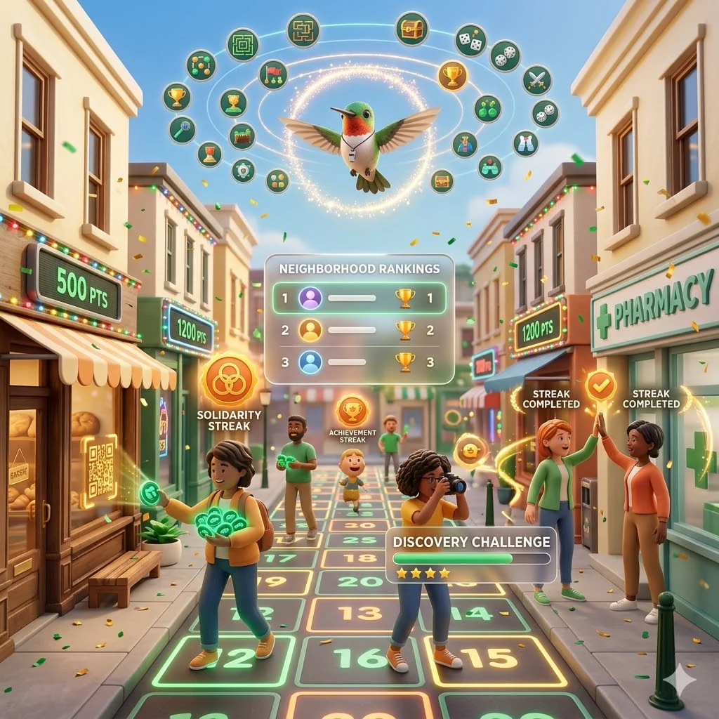 Neighborhood street turned into colorful game board with community challenges