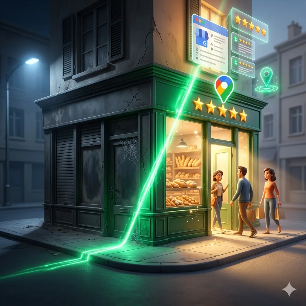 Shop transformed from darkness to light through Google Maps visibility
